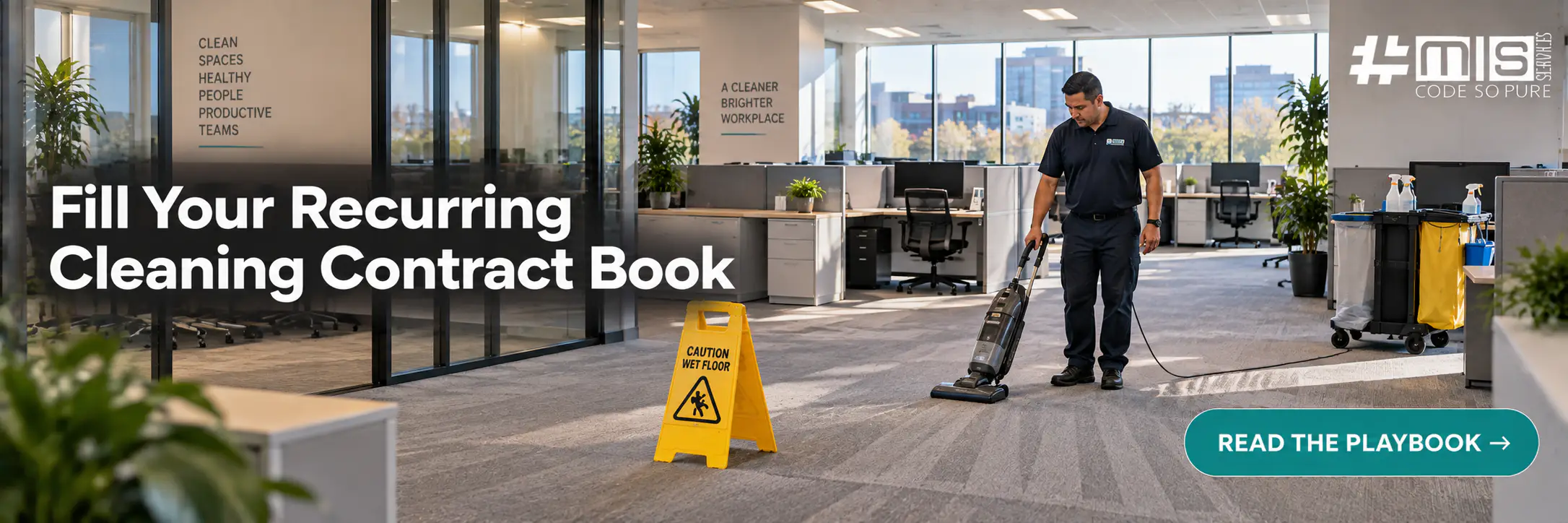 How to get more commercial cleaning contracts — 10-tactic playbook by MIS Services