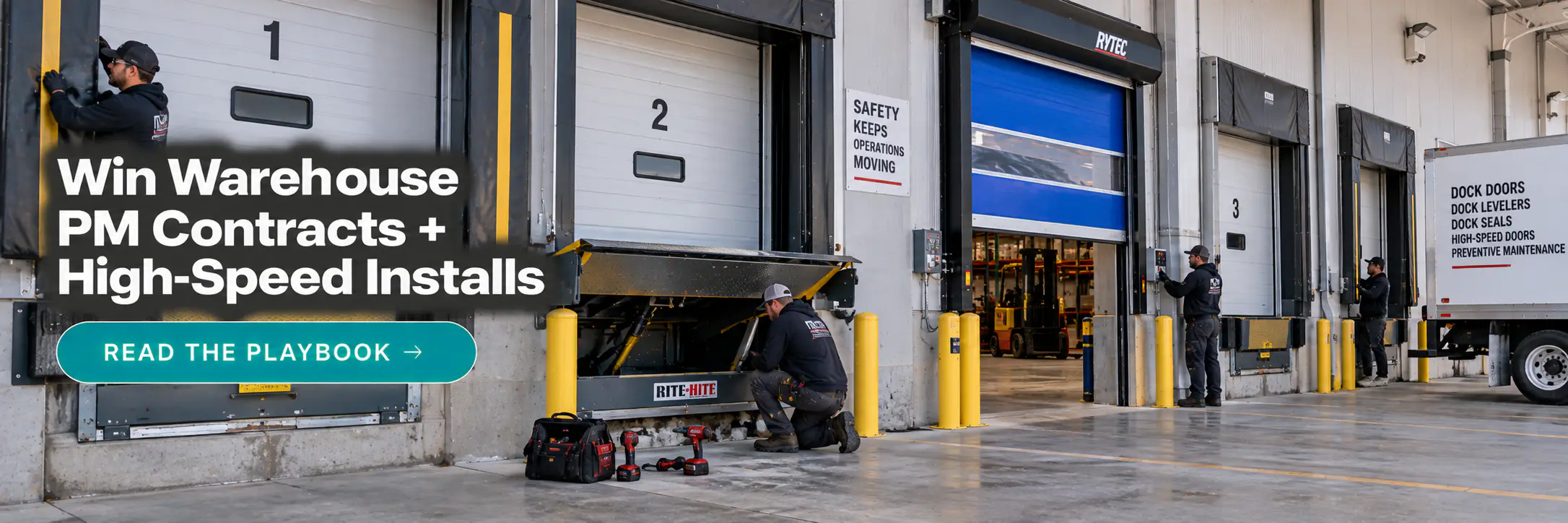 How to get more commercial garage door contracts — high-speed & warehouse playbook